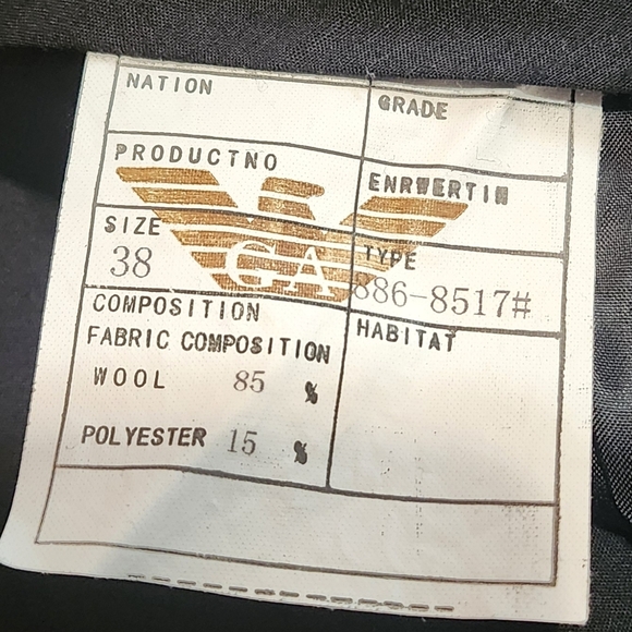 Giorgio Armani Le Collezioni Dark Grey Pants Size 38 Wide - Picture 7 of 7